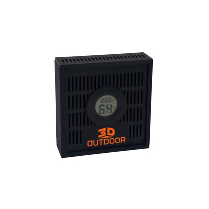 Luftentfeuchter mit Hygrometer und Thermometer in Schwarz
